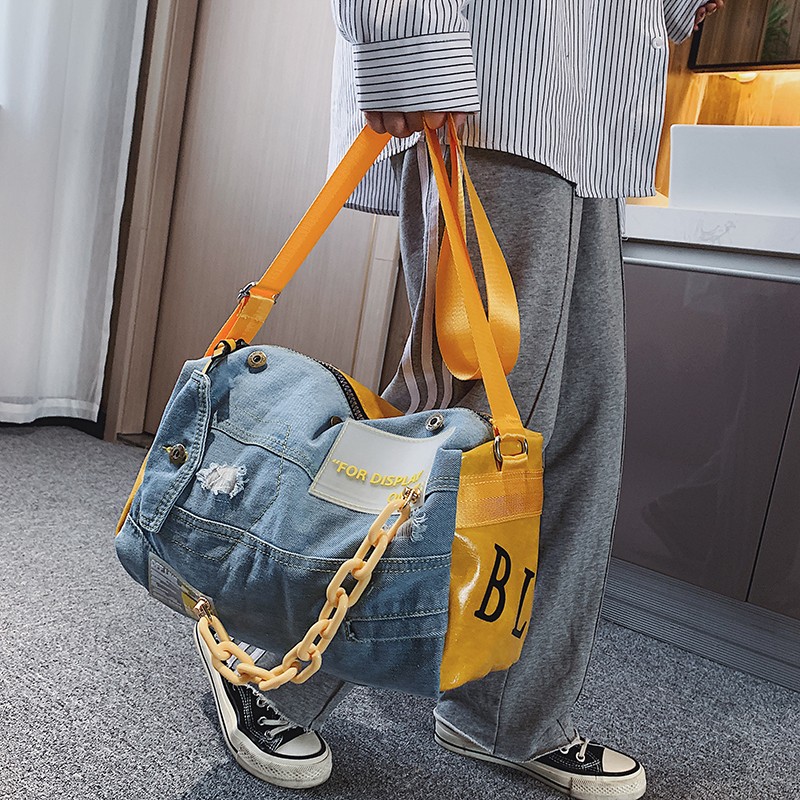 Luxury Bags Blue - Mode Denim Vrouwen Schoudertassen Grote Capaciteit
