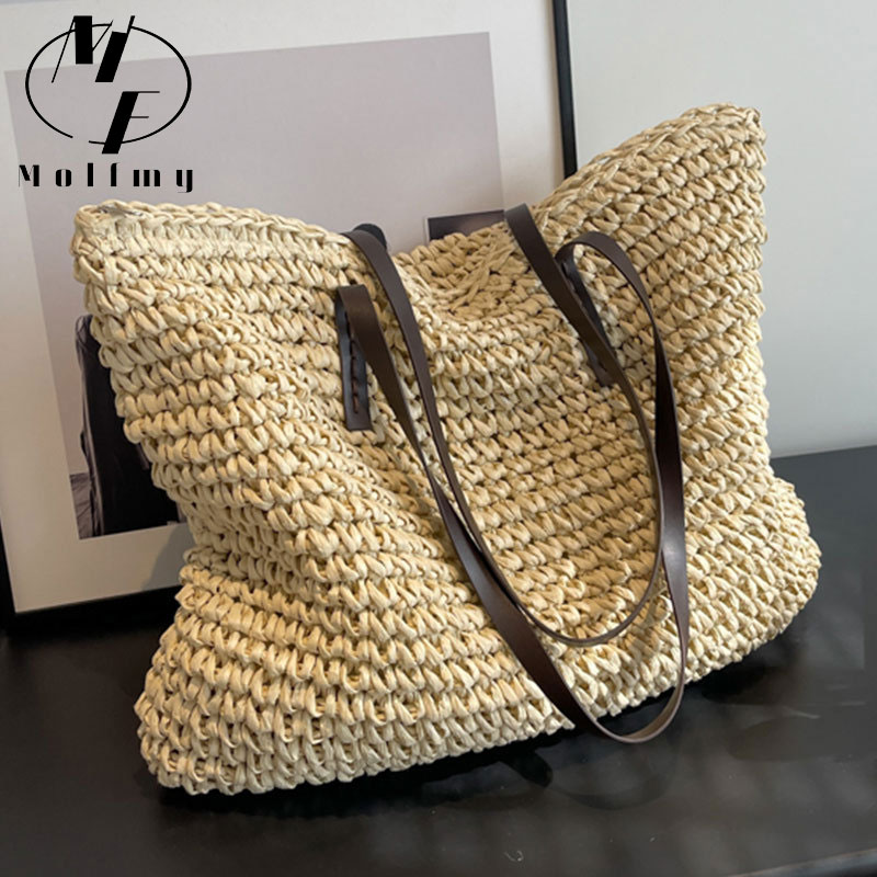 Luxury Bags Vendor - Strogeweven draagtassen Casual groot luxe ontwerp