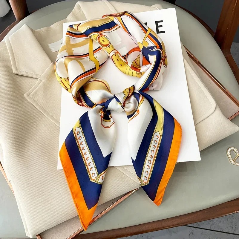 Luxury Bags Quality - Luxe Design Skinny Zijden Vierkante Sjaal