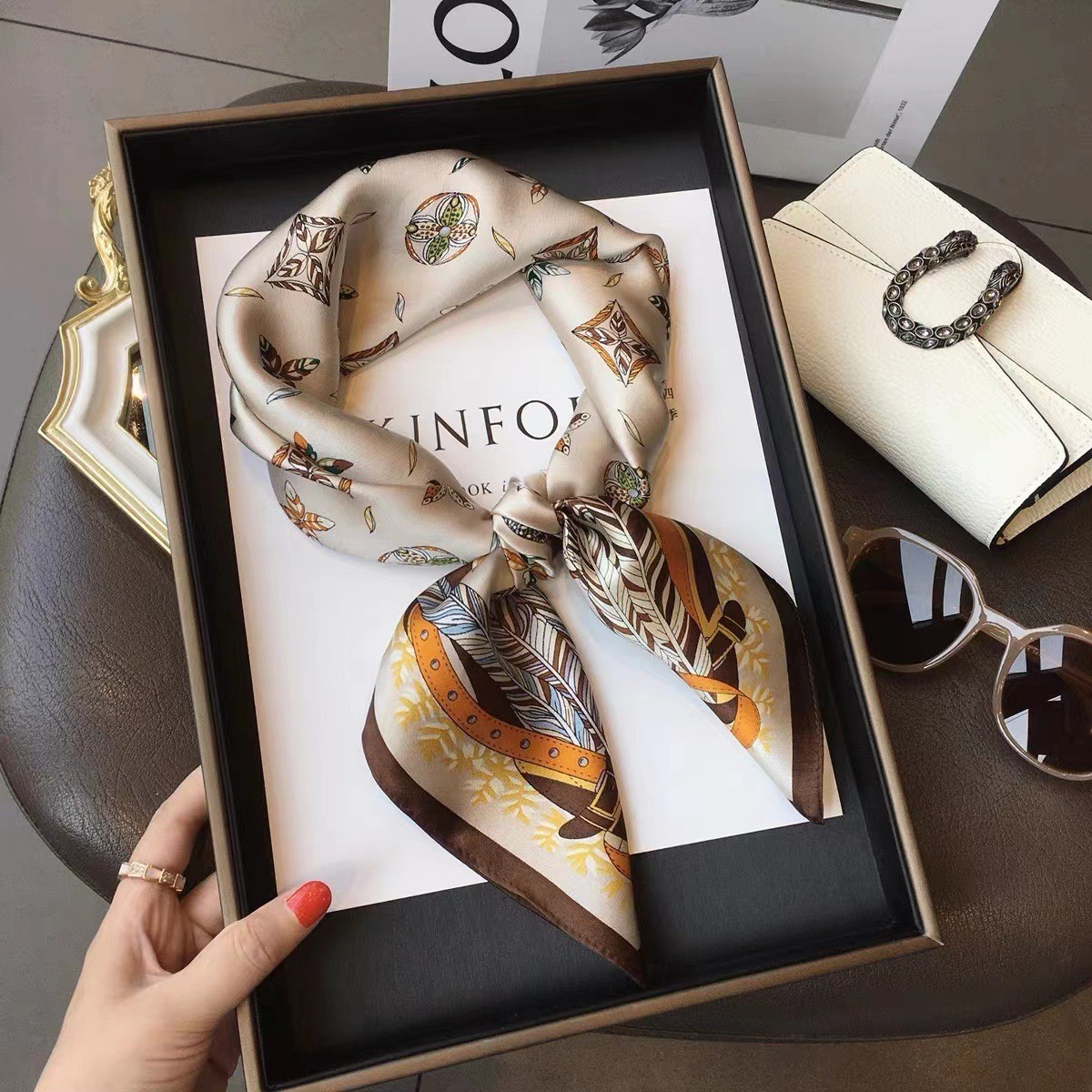 Discount Luxury Bags - Luxe Mode Print 70*70 Cm Zijden