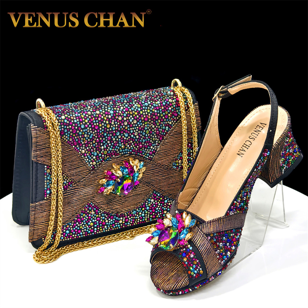 Luxury Bags Leather - Luxe Italiaanse feestschoenen en handtassenset voor