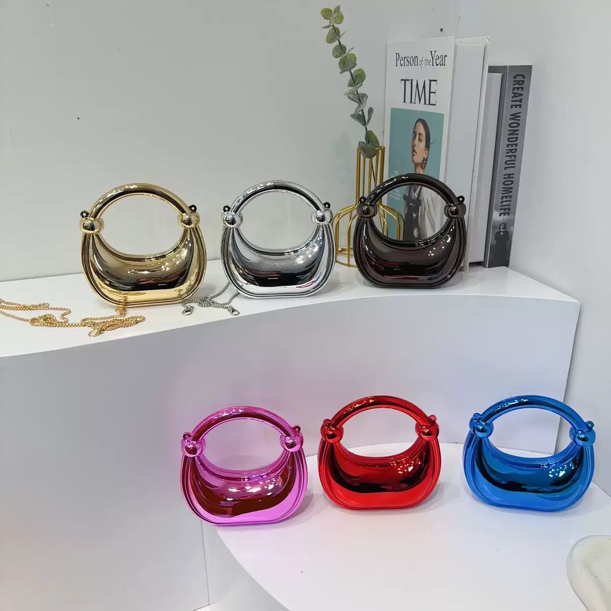 Luxury Bags Quality - Mini gouden avondtasje portemonnees en handtassen