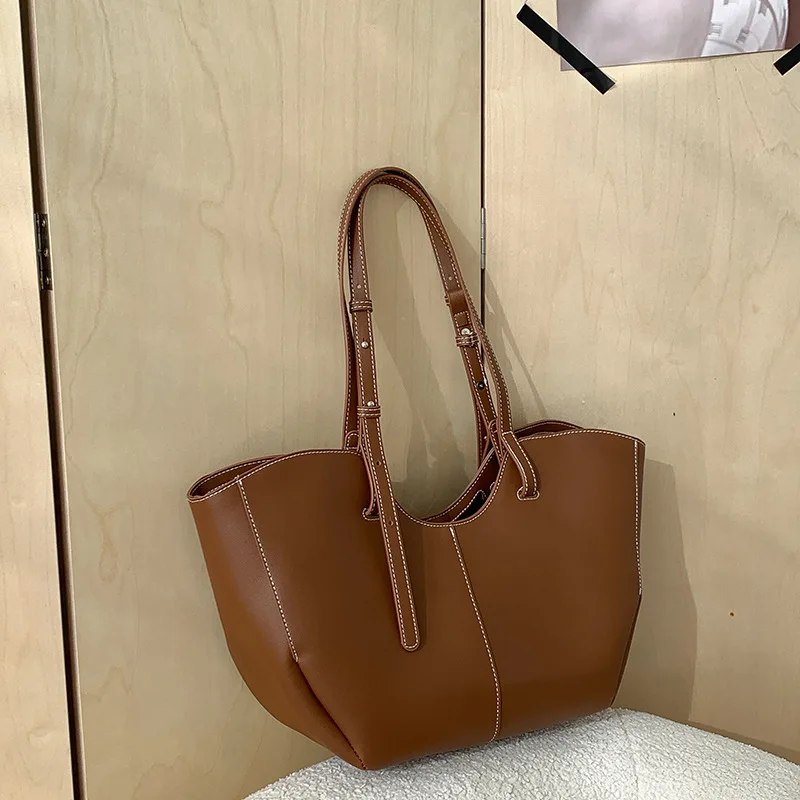 Luxury Bags Collection - Vintage Dameshandtas Grote Capaciteit Draagbare Winkel-Schoudertas