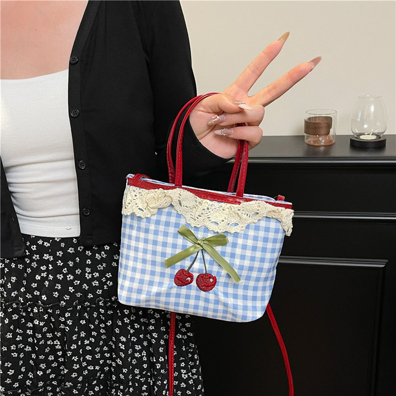 Luxury Bags Quality - Vrouwen Nieuwe Handtas Koreaanse Geruite Polka