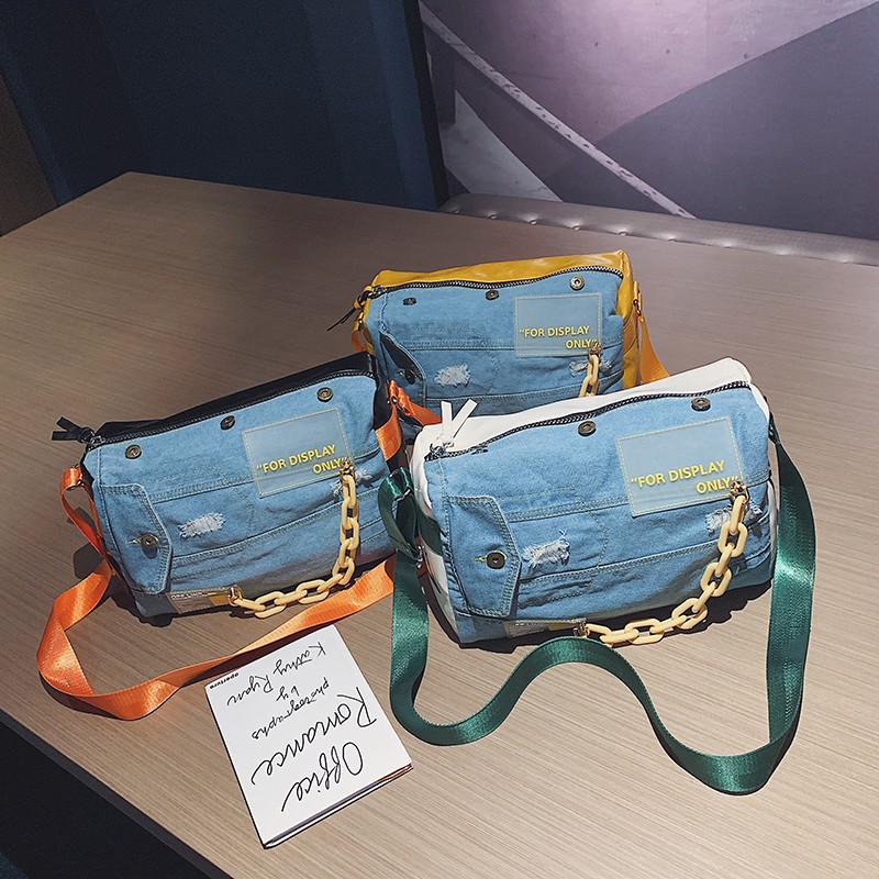 Mode Denim Vrouwen Schoudertas - Luxury Bags Blue recensie en prijs