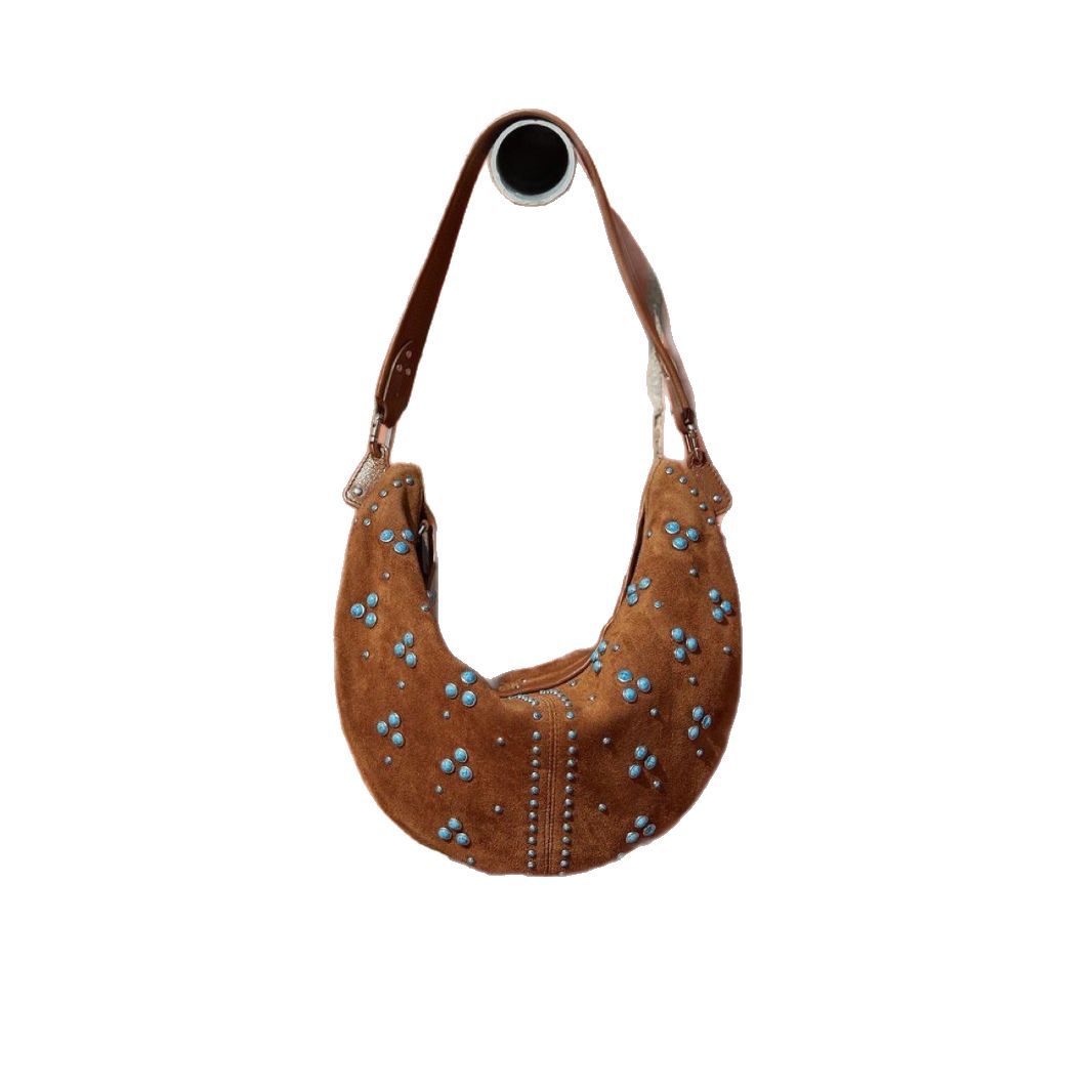 Niche Design damestas Retro kl - Half Moon Bag Suede recensie en prijs