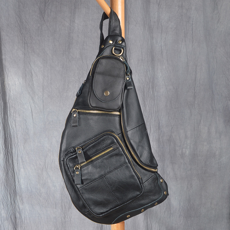 2026 Nieuwe lederen herenborst - Half Moon Bag Suede recensie en prijs