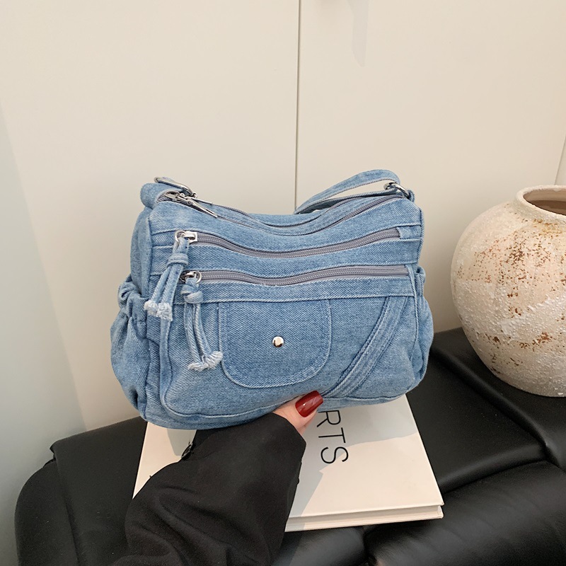Streetstyle Retro Blauwe Denim - Luxury Bags Blue recensie en prijs