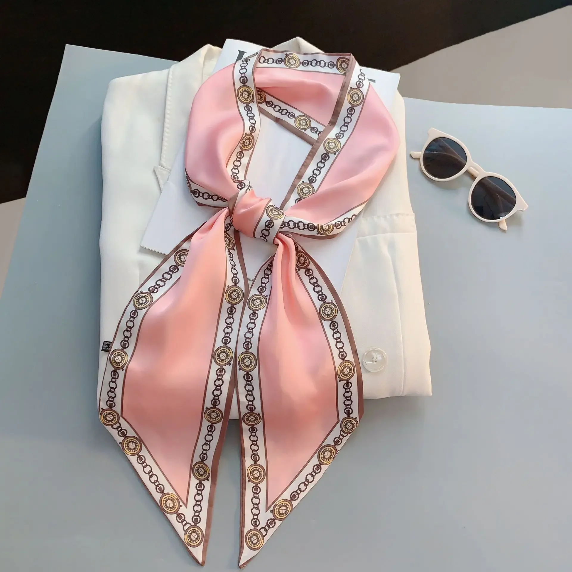 Design Print Skinny Sjaal Plai - Luxury Bags Designer recensie en prijs