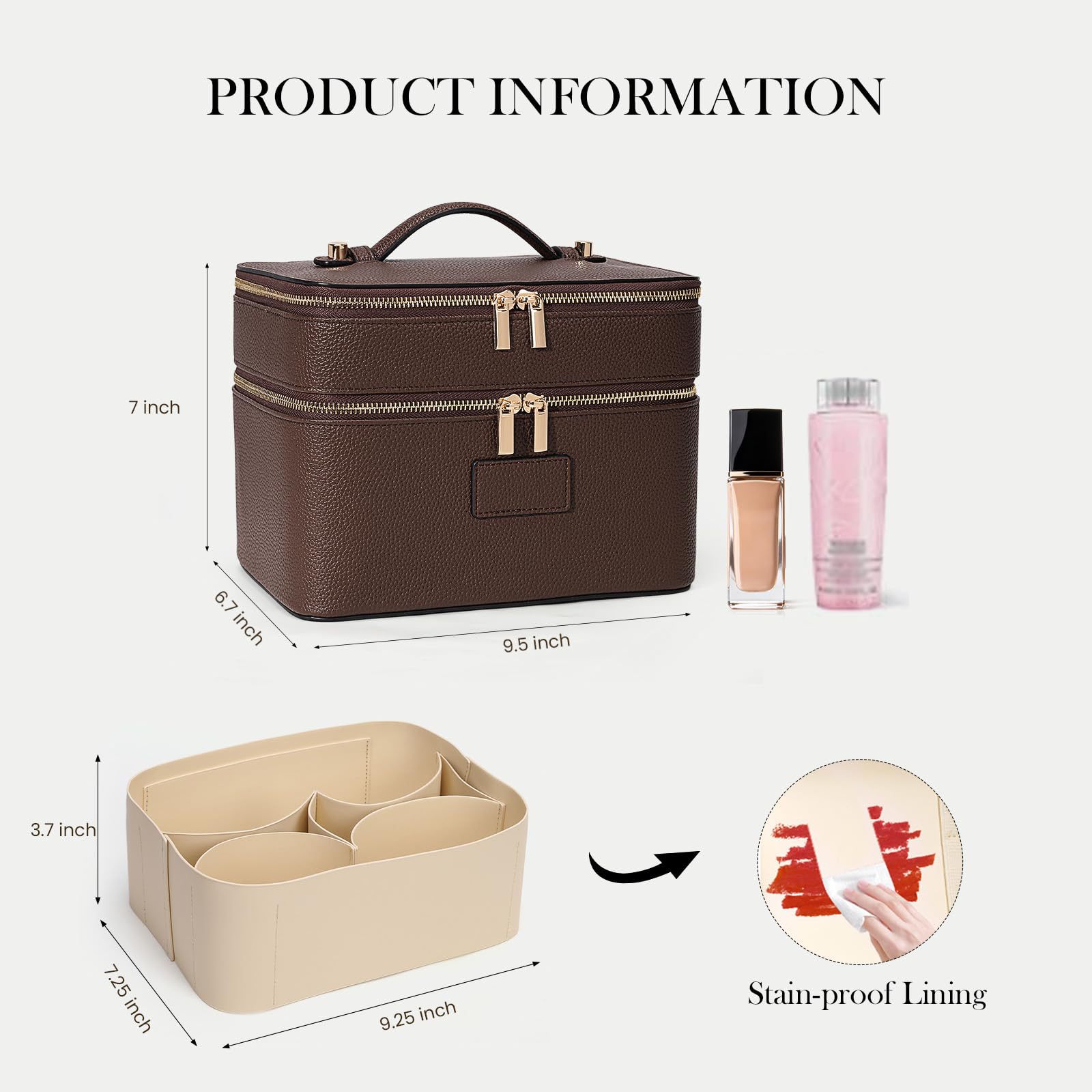 Grote capaciteit dubbele laag  - Luxury Bags Quality recensie en prijs