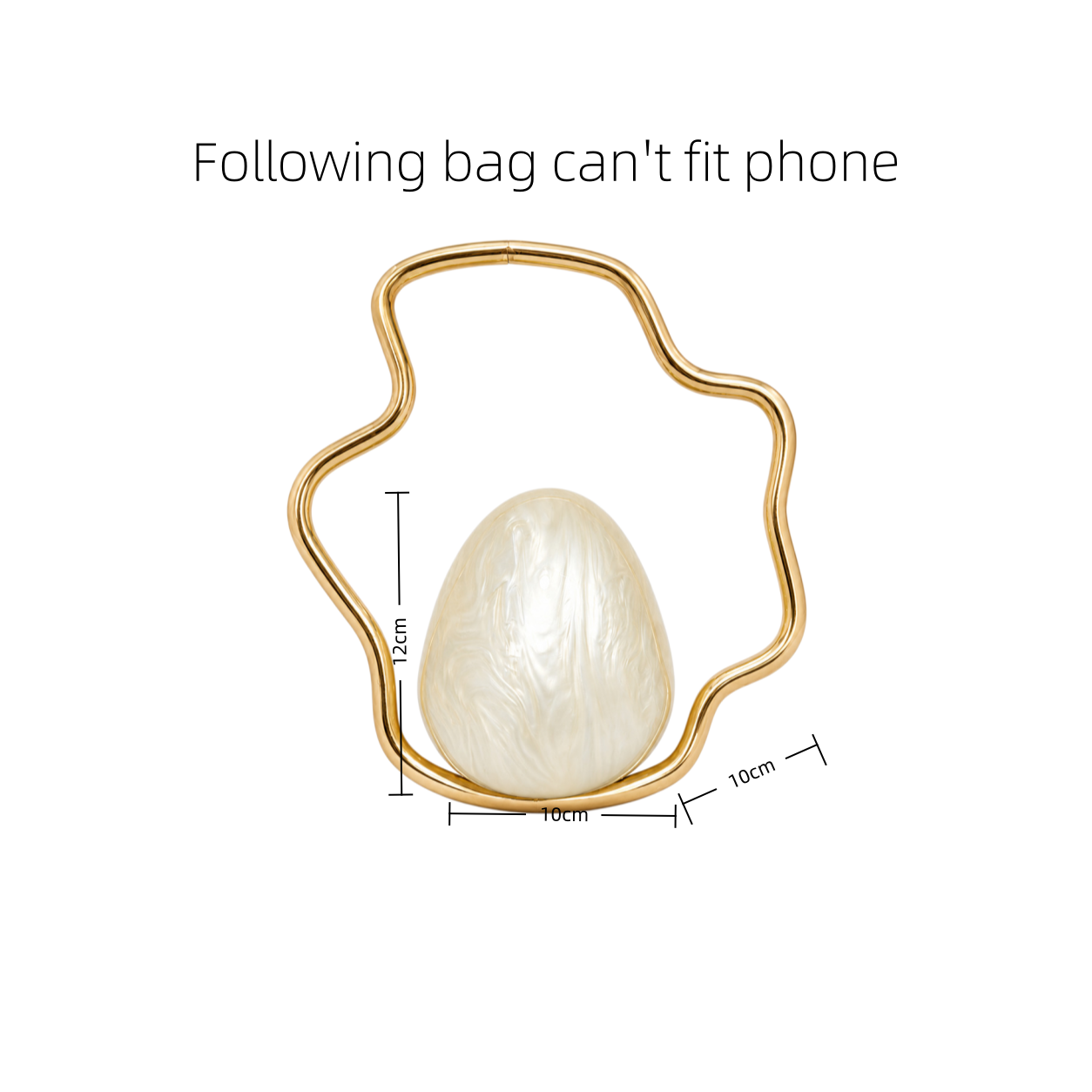 Dames mini acryl eiervormige t - Luxury Bags Vendor recensie en prijs