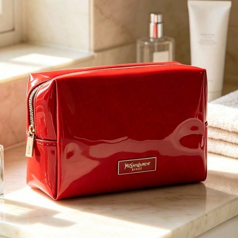 YSL BEAUTE Rode Kunstleren Mak - Luxury Bags Leather recensie en prijs