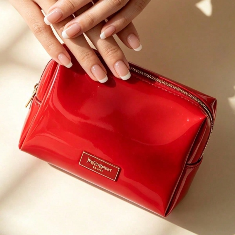 YSL BEAUTE Rode Kunstleren Mak - Luxury Bags Leather recensie en prijs