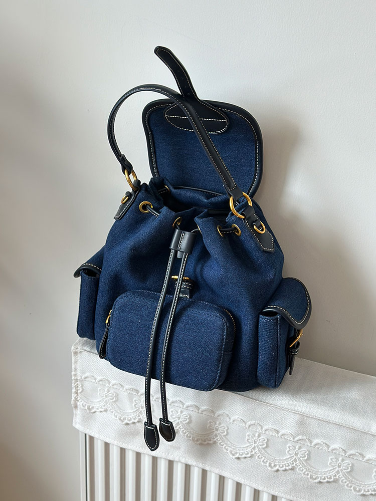 Denimblauwe damesrugzak 2026 N - Luxury Bags Blue recensie en prijs