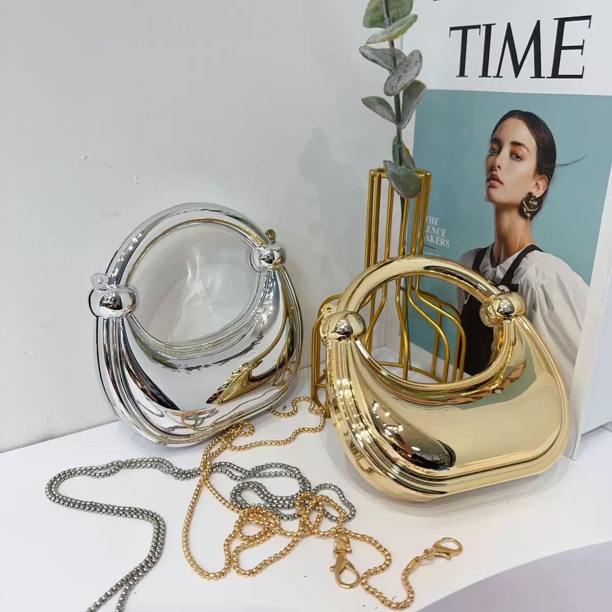 Mini gouden avondtasje portemo - Luxury Bags Quality recensie en prijs