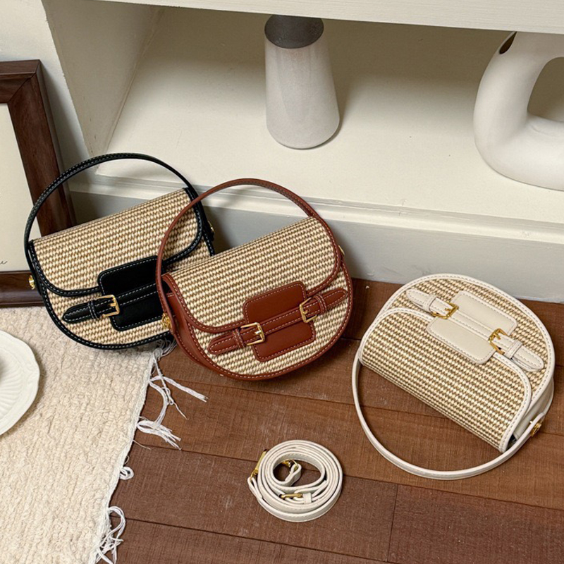Engelse stijl mini strooien za - Luxury Bags Leather recensie en prijs