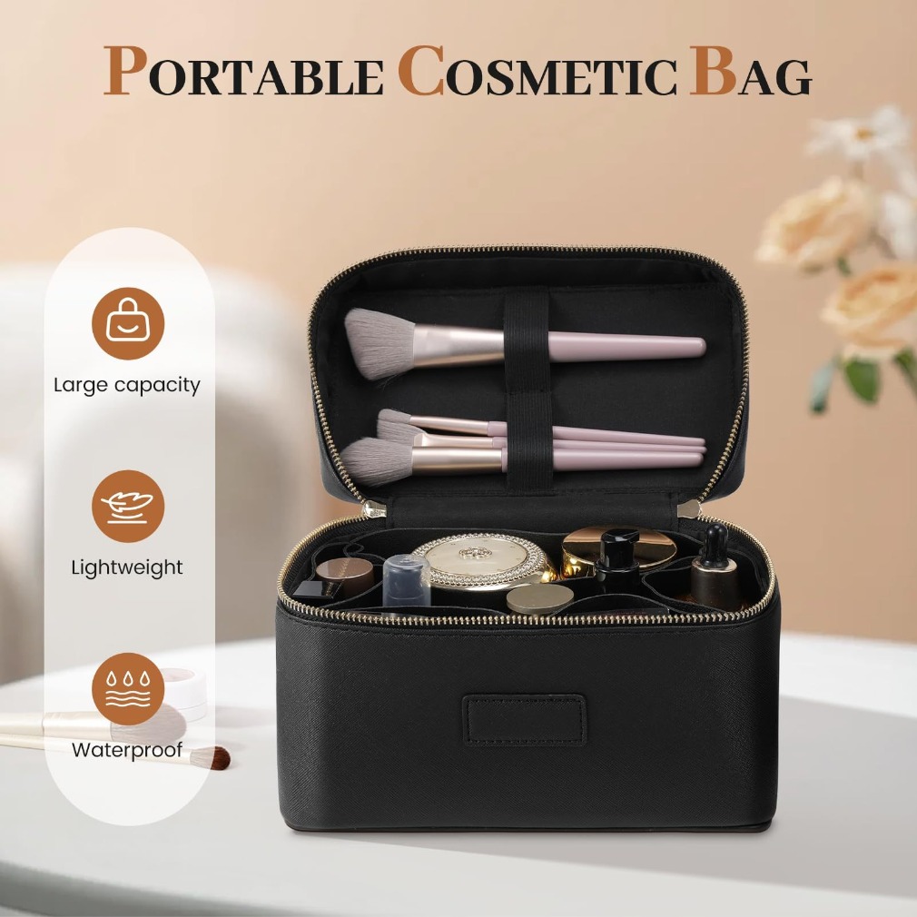 Luxe make-up tas van struisvog - Luxury Bags Leather recensie en prijs